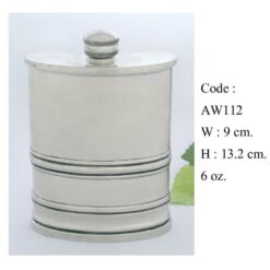 Code: AW-112 W 9 cm. H 13.2 cm 6 oz.